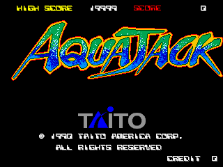 Aqua Jack (US) Title Screen
